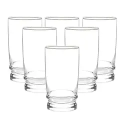 CRISTAR - Vaso de Vidrio Alto 370cc - Madeira X6