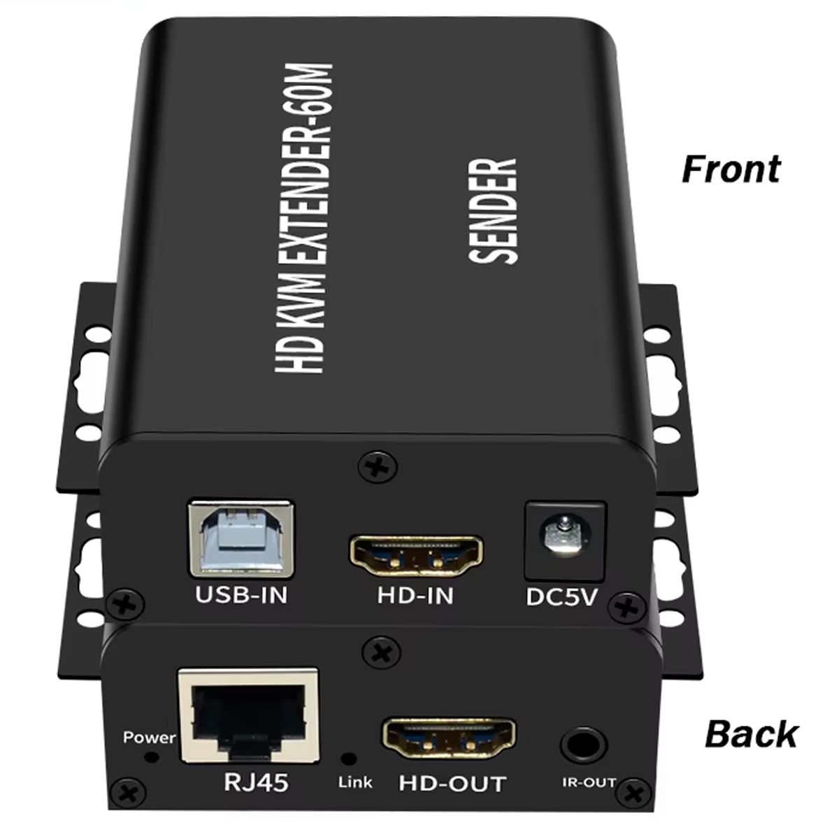 GENERICO - EXTENSOR HDMI Y USB PARA TECLADO, MOUSE. HASTA 60 MTS.