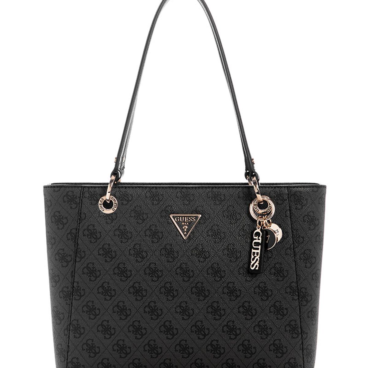 GUESS - Cartera Noelle Ii Small Tote Gris oscuro