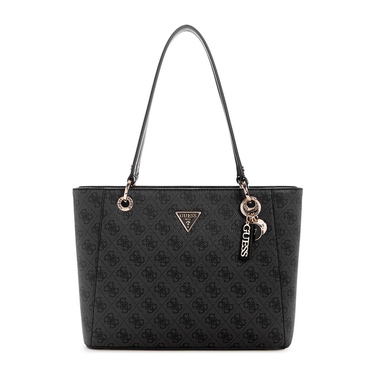 GUESS - Cartera Noelle Ii Small Tote Gris oscuro