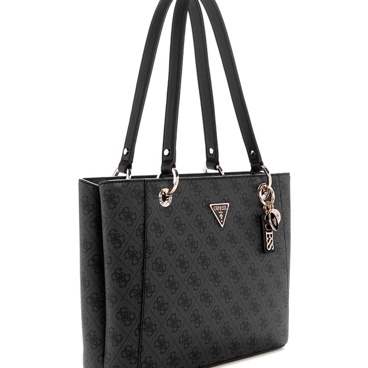 GUESS - Cartera Noelle Ii Small Tote Gris oscuro