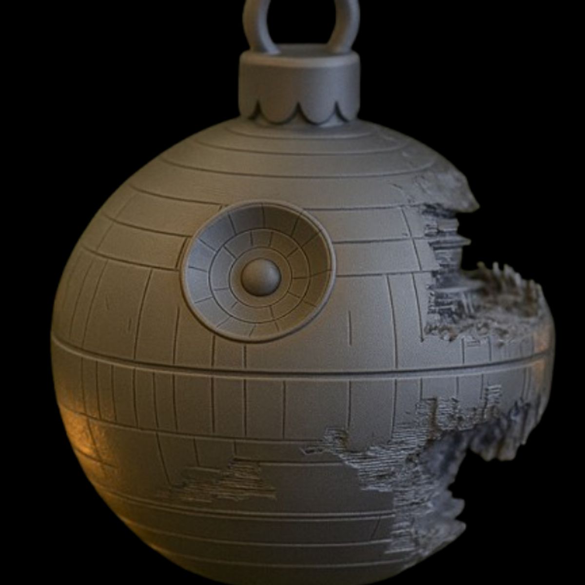 GENERICO - Adorno de Navidad - Estrella de la Muerte Starwars