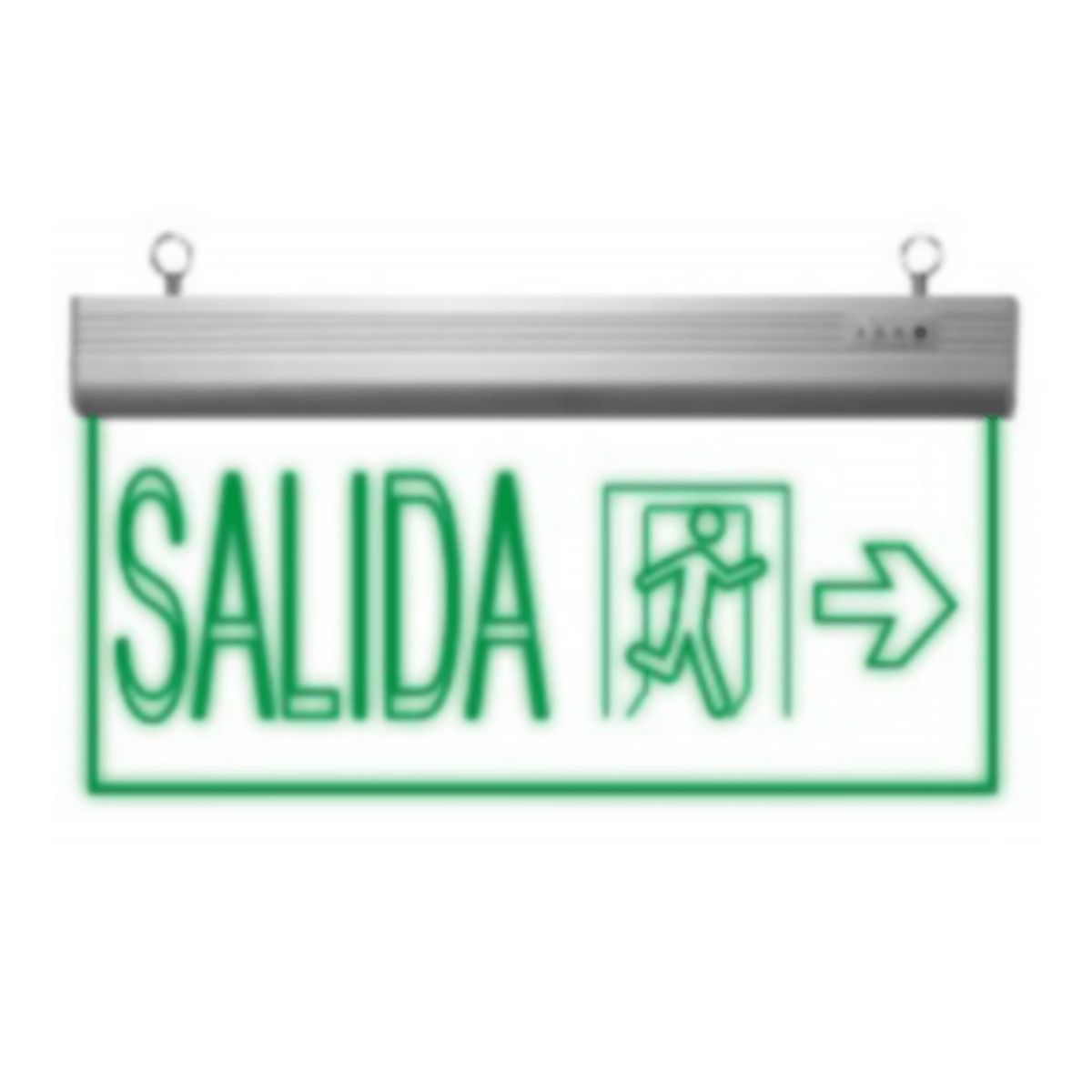 GENERICO - SEÑALÉTICA DE EMERGENCIA LED 3W SALIDA DERECHA VERDE 220V