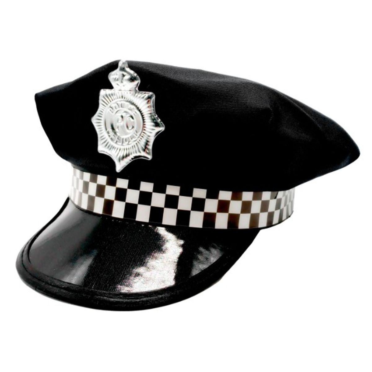 GENERICO - SOMBRERO ADULTO POLICIA NEGRO X1UNI