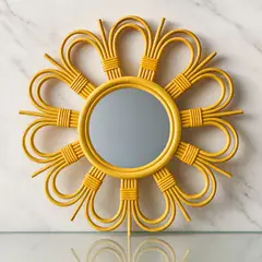 GENERICO - Espejo Decorativo Redondo Estilo Sol 50x50x25cm