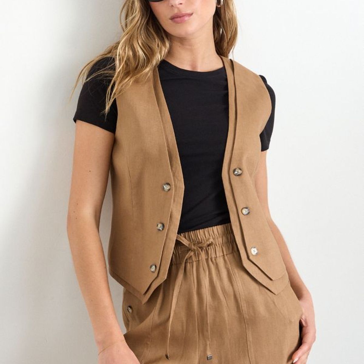 IO - Gillete Liso Mujer Café Io