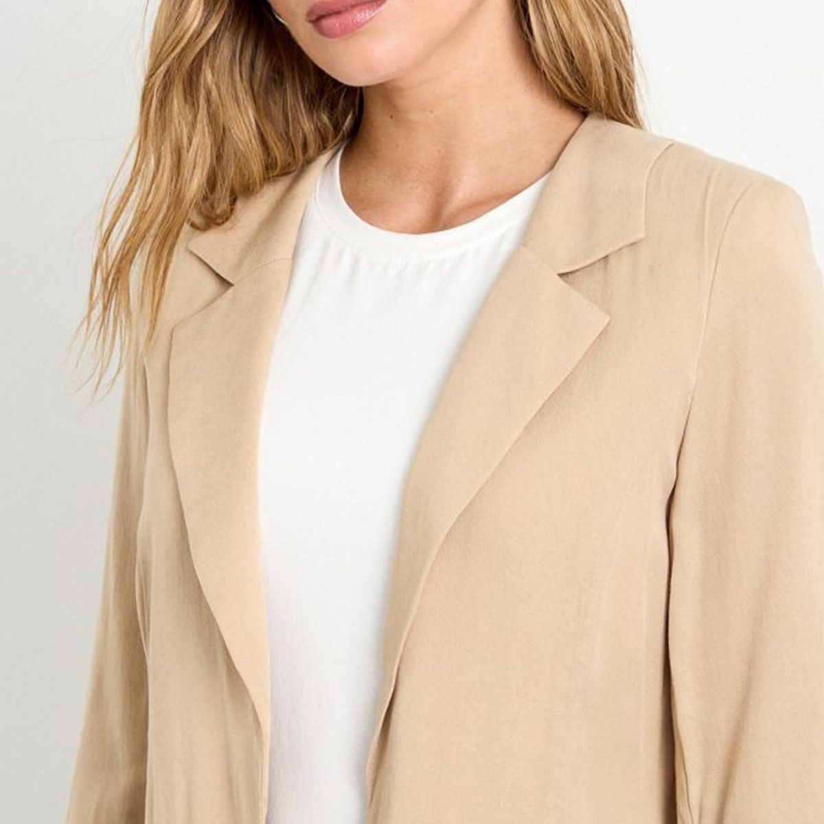 IO - Blazer Liso Mujer Beige Io