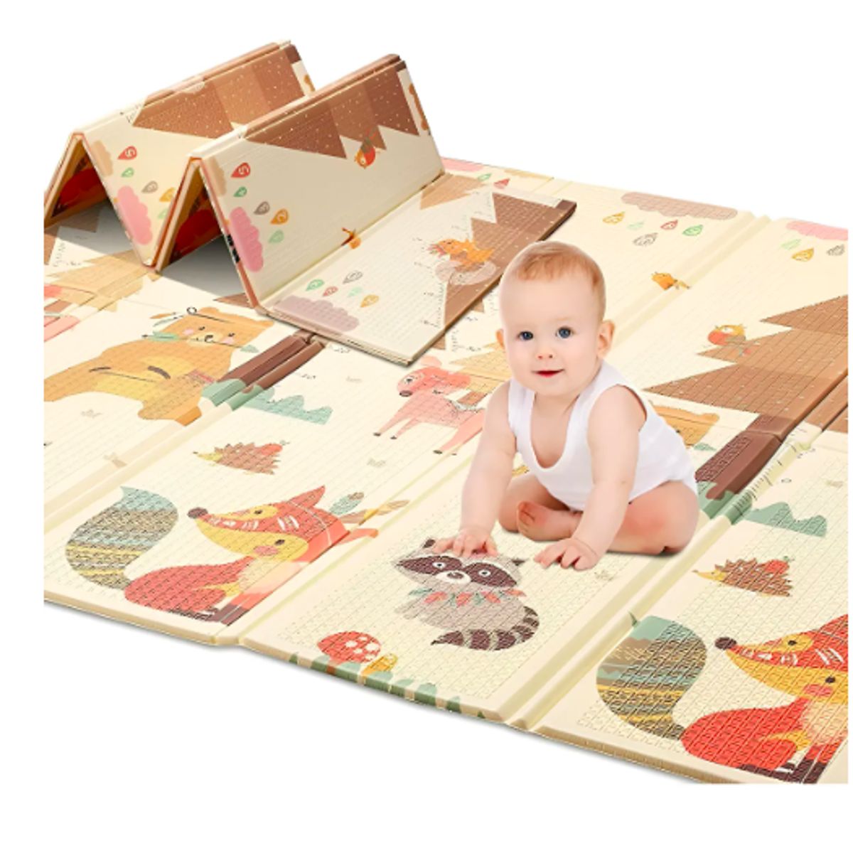 GENERICO - Alfombra Antigolpes Niño Bebe Con Bolso 180x200x1cm