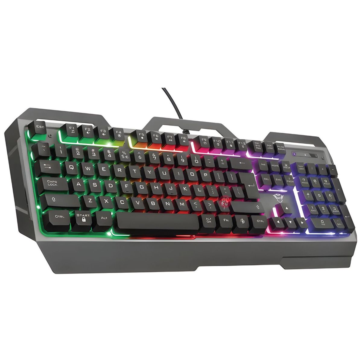 TRUST - Teclado Gamer Trust GXT 856 Torac Metálico RGB - PS
