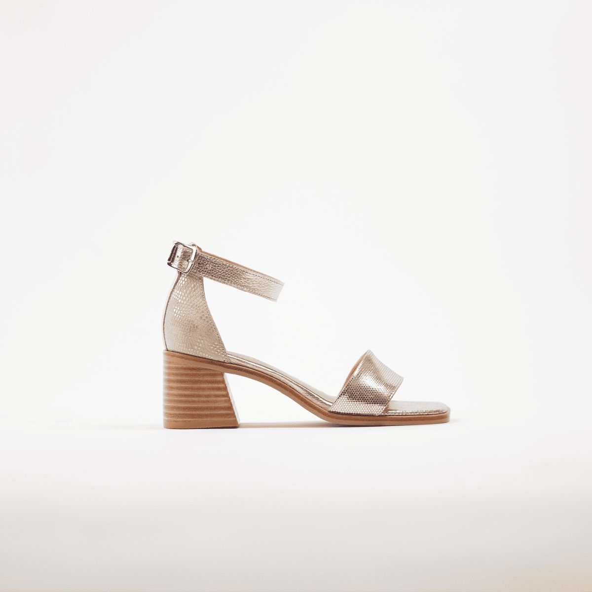 BURANO - Sandalia Taco Medio Burano Rio Oro