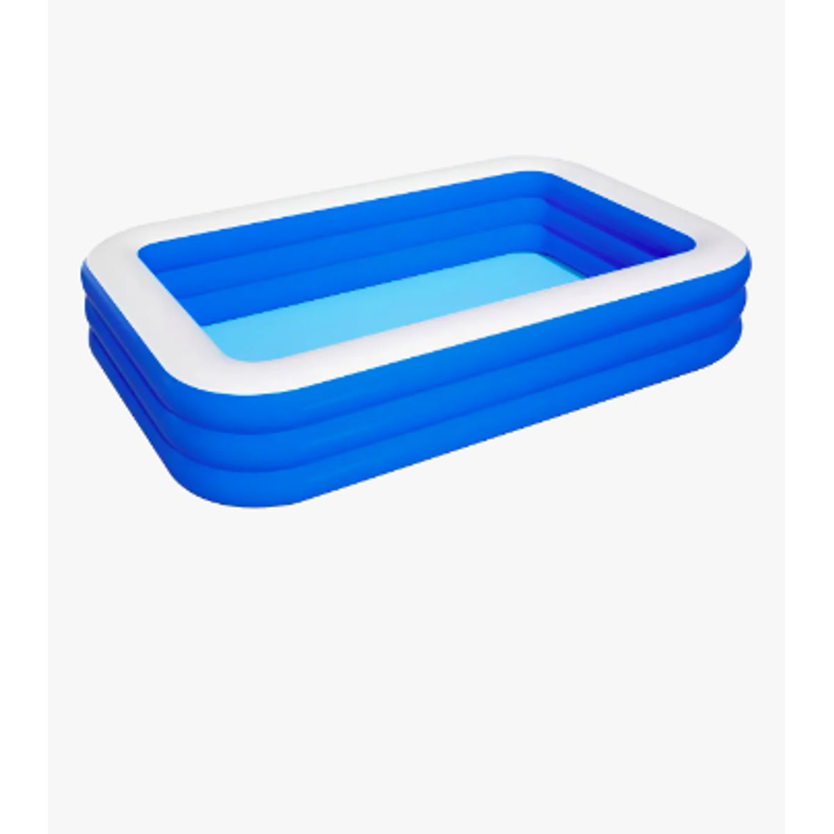 GENERICO - Piscina Inflable Rectangular + Inflador 15010550cm Color Azul