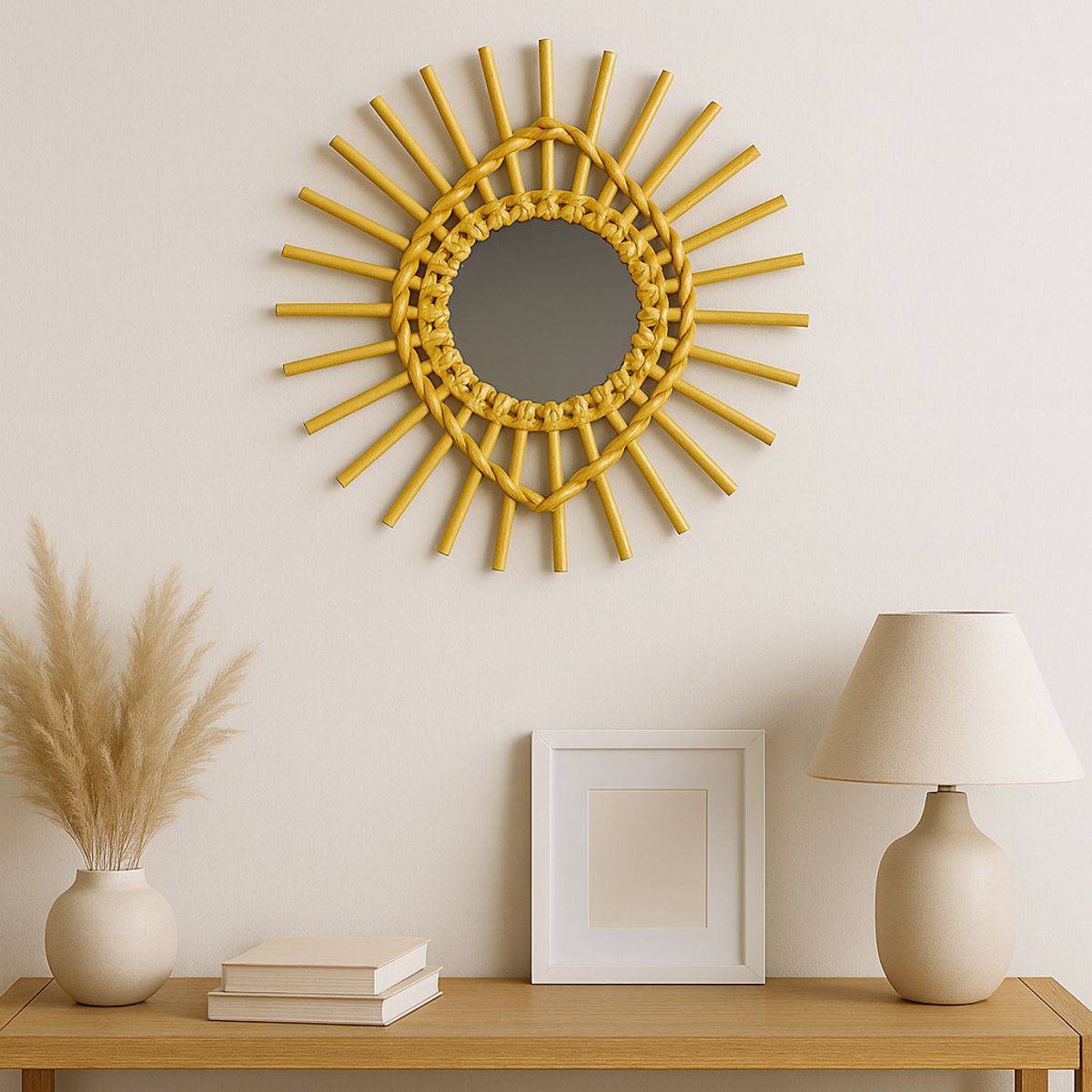 GENERICO - Espejo Sol Decorativo Moderno 56x45x2cm