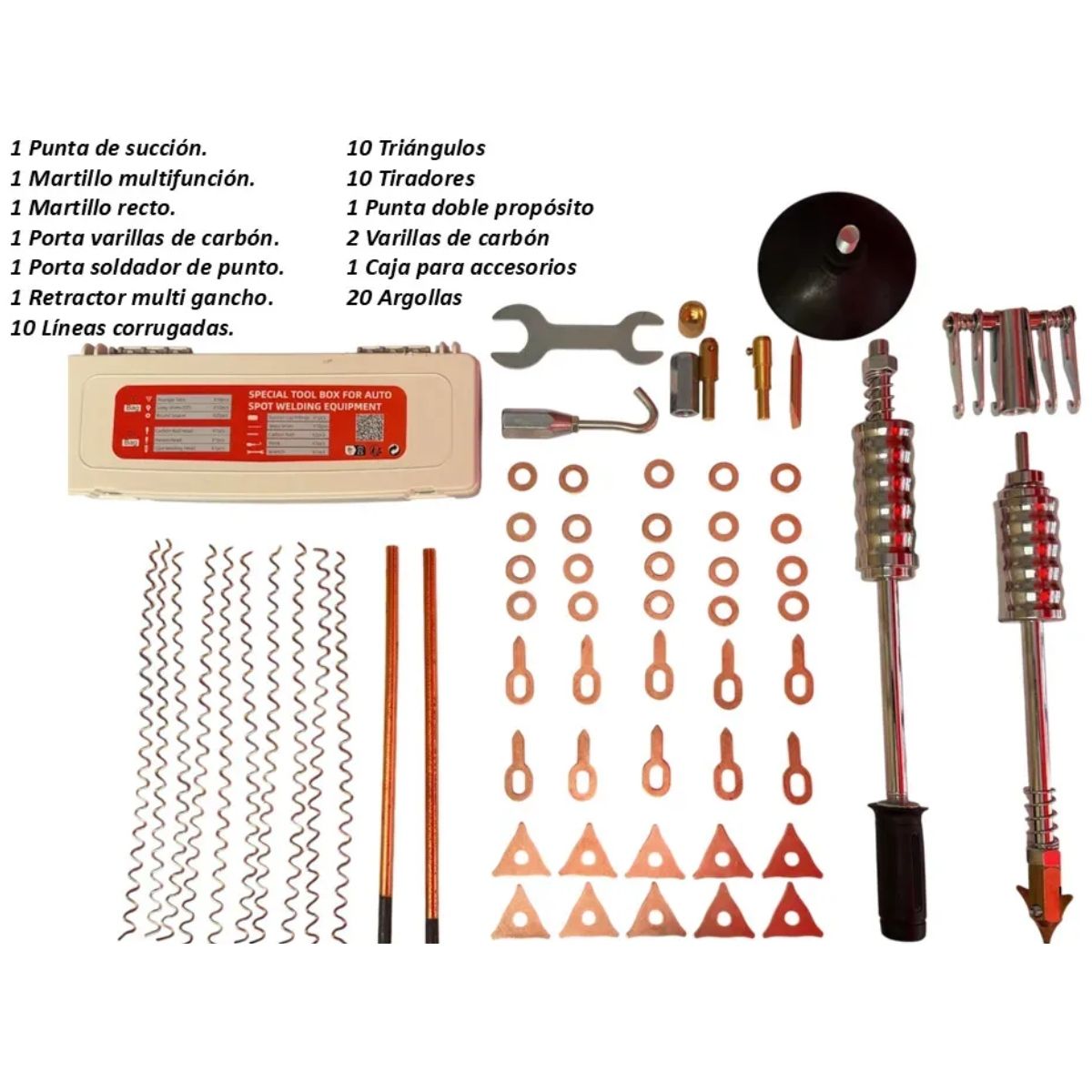 ALTERNATIVE - Desabollador Spotter Digital + Carrito - Incluye Accesorios Profesional