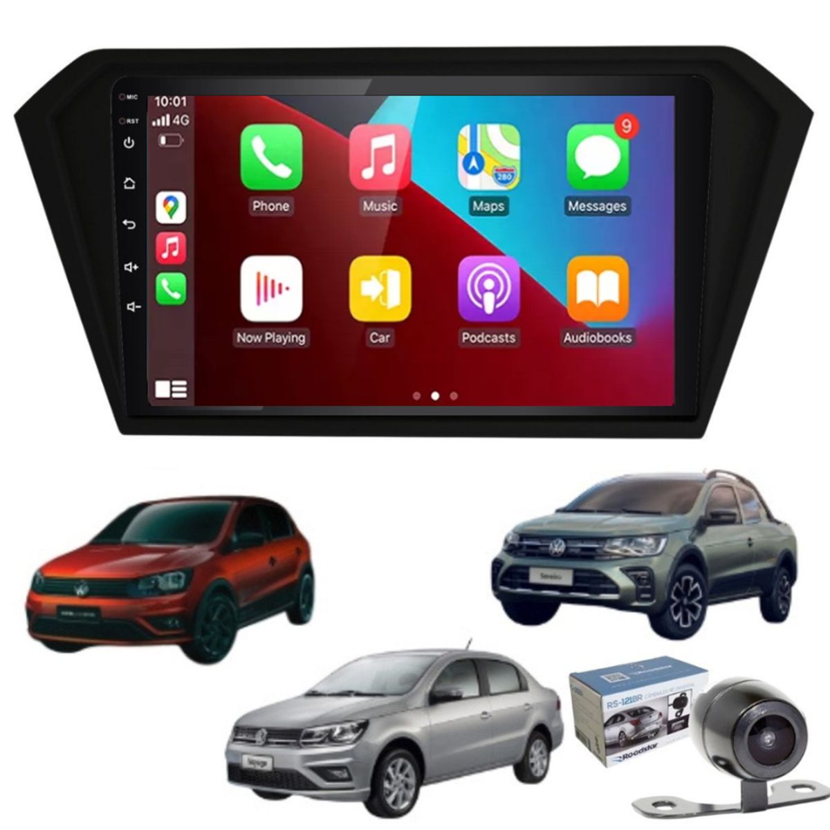 OEM - Radio Android Auto Carplay Gol Voyage Saveiro +2016 -2gb+32gb