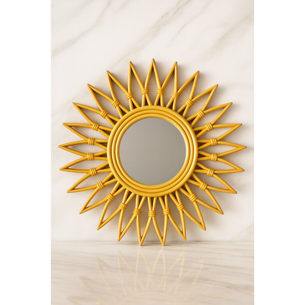GENERICO - Espejo Redondo Sol Moderno 50x50x25cm
