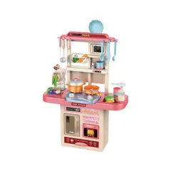 GENERICO - Cocina De Juguete Niña 65cm Con Sonido Luz y Maquina de Plastilina 68pcs