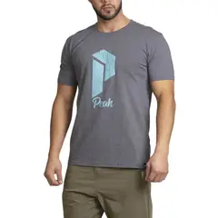 PEAK - Polera Hombre Performance Borka Gris