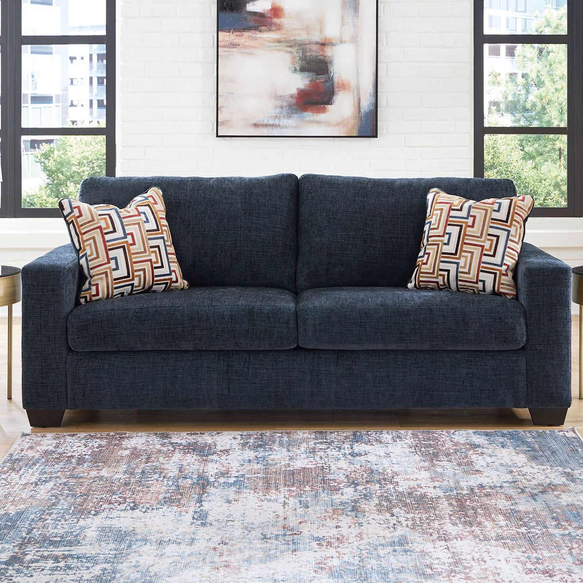 ASHLEY - Sofá cama Aviemore 2 plazas Azul