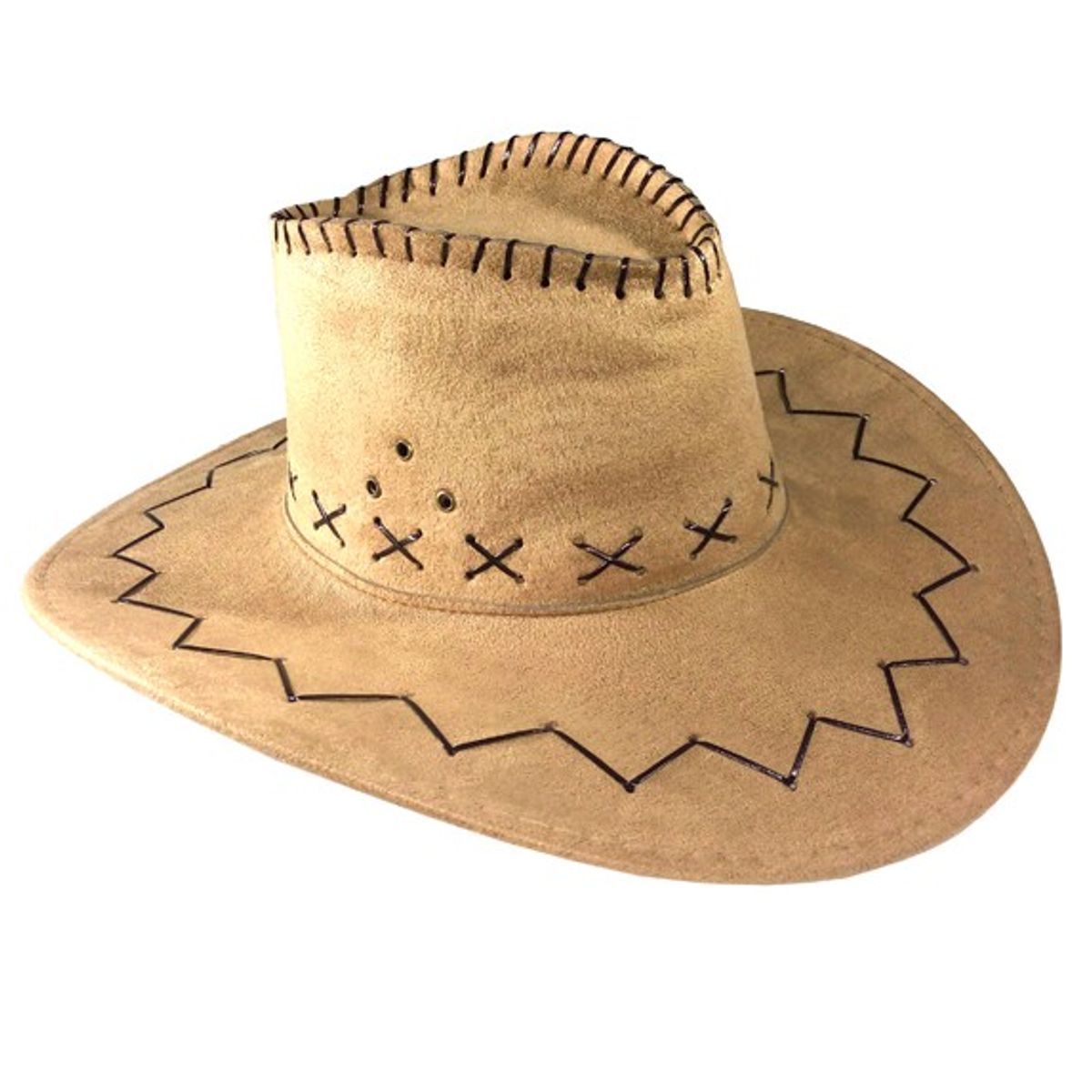 GENERICO - SOMBRERO VAQUERO BEIGE X1 UNI