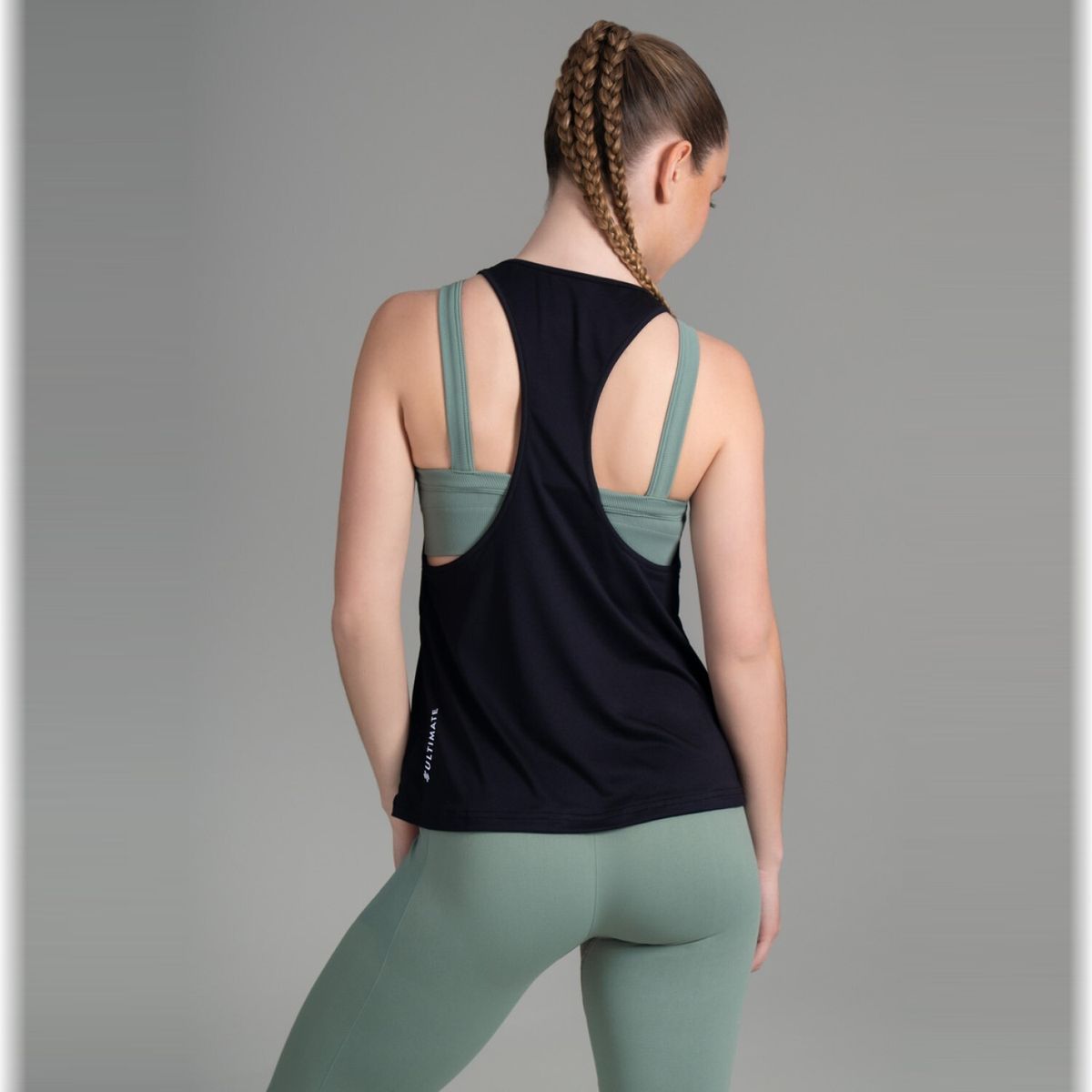 ULTIMATE - ULTIMATE POLERA SM SPORT MUJER BLACK