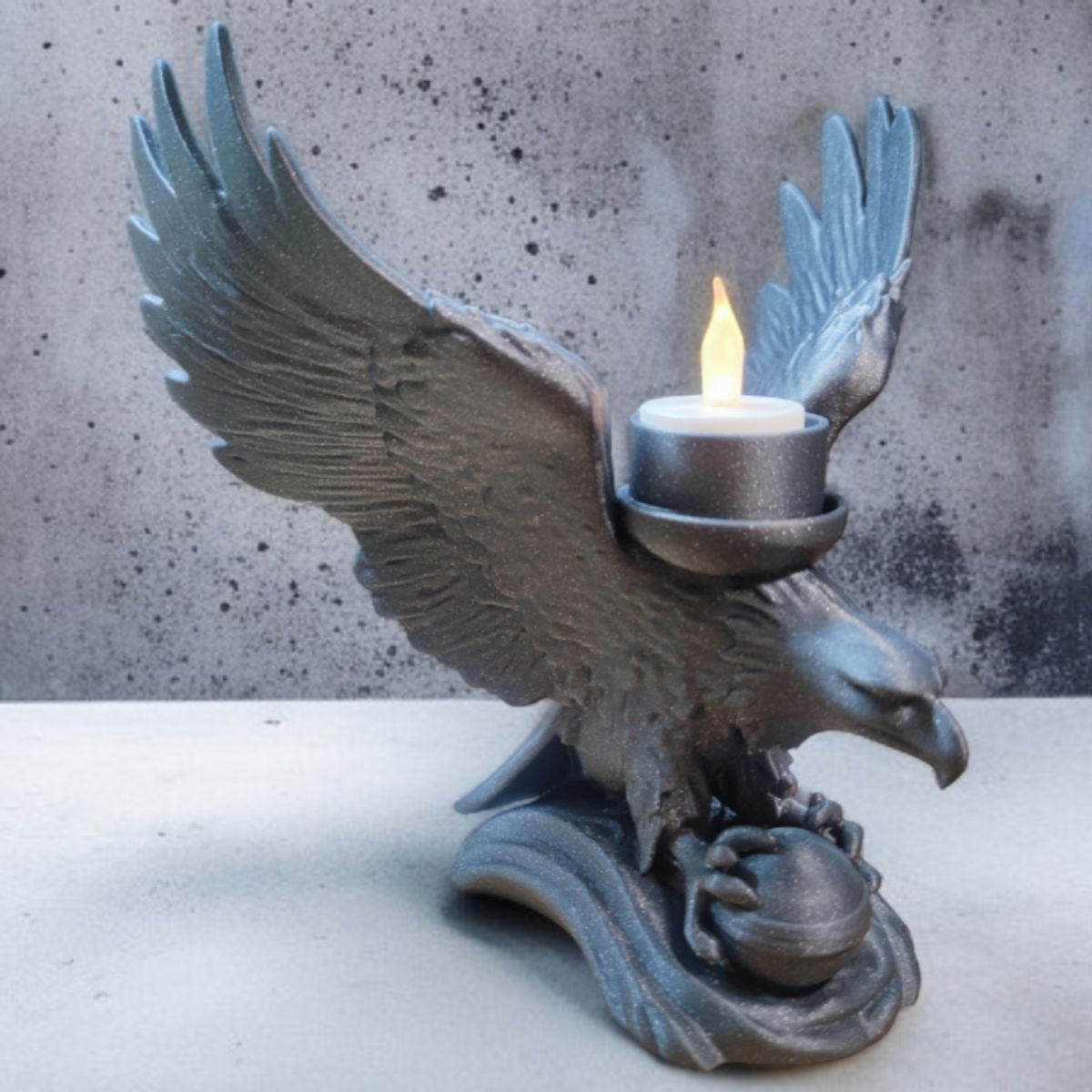 GENERICO - Portavelas LED Águila Majestuosa