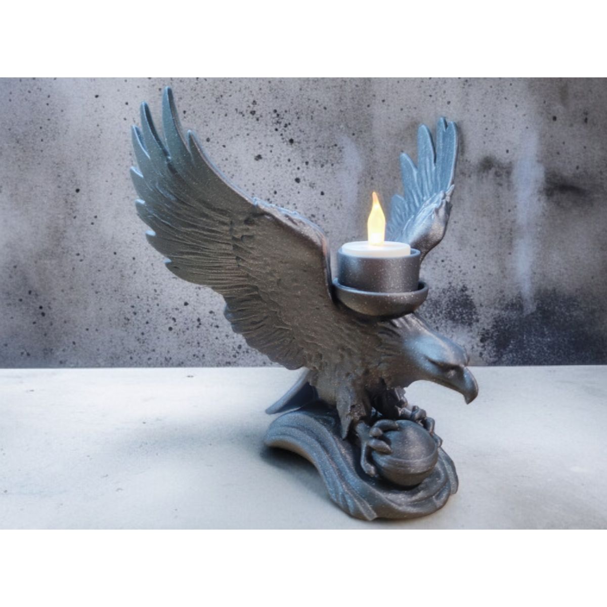 GENERICO - Portavelas LED Águila Majestuosa