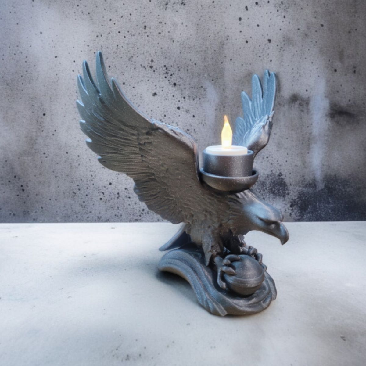 GENERICO - Portavelas LED Águila Majestuosa