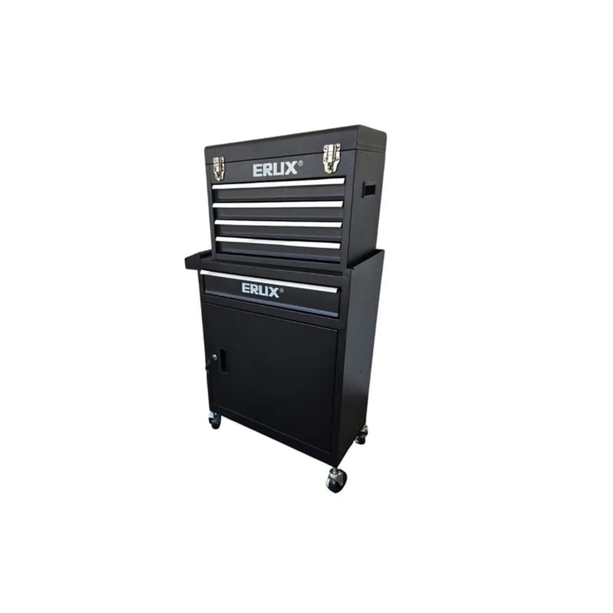 Gabinete Metalico Caja Porta Herramientas Ruedas Negro, marca ALTERNATIVE - Foto Principal