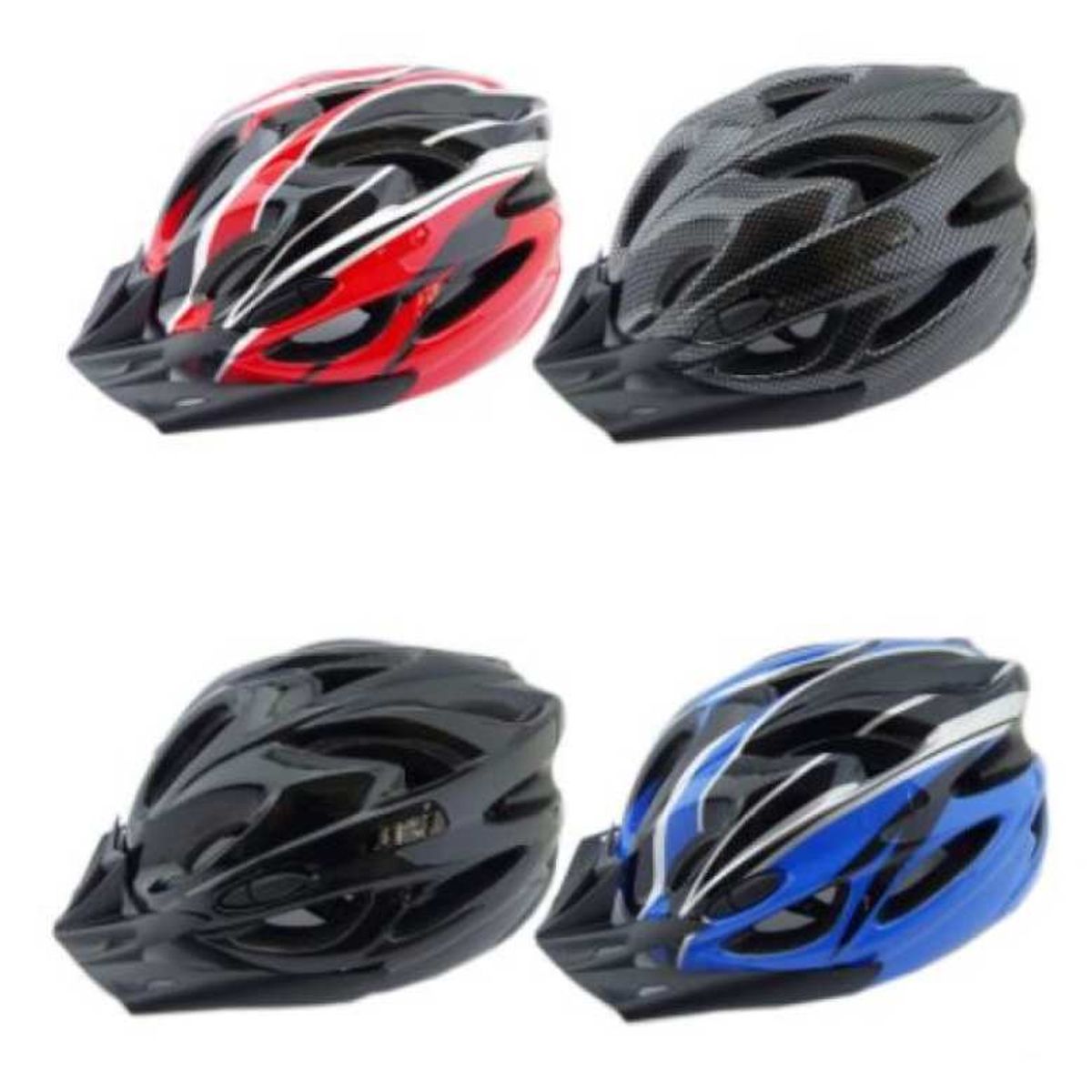GENERICO - Casco Bicicleta Pro-bike Usa Con Luz Adulto Color Negro