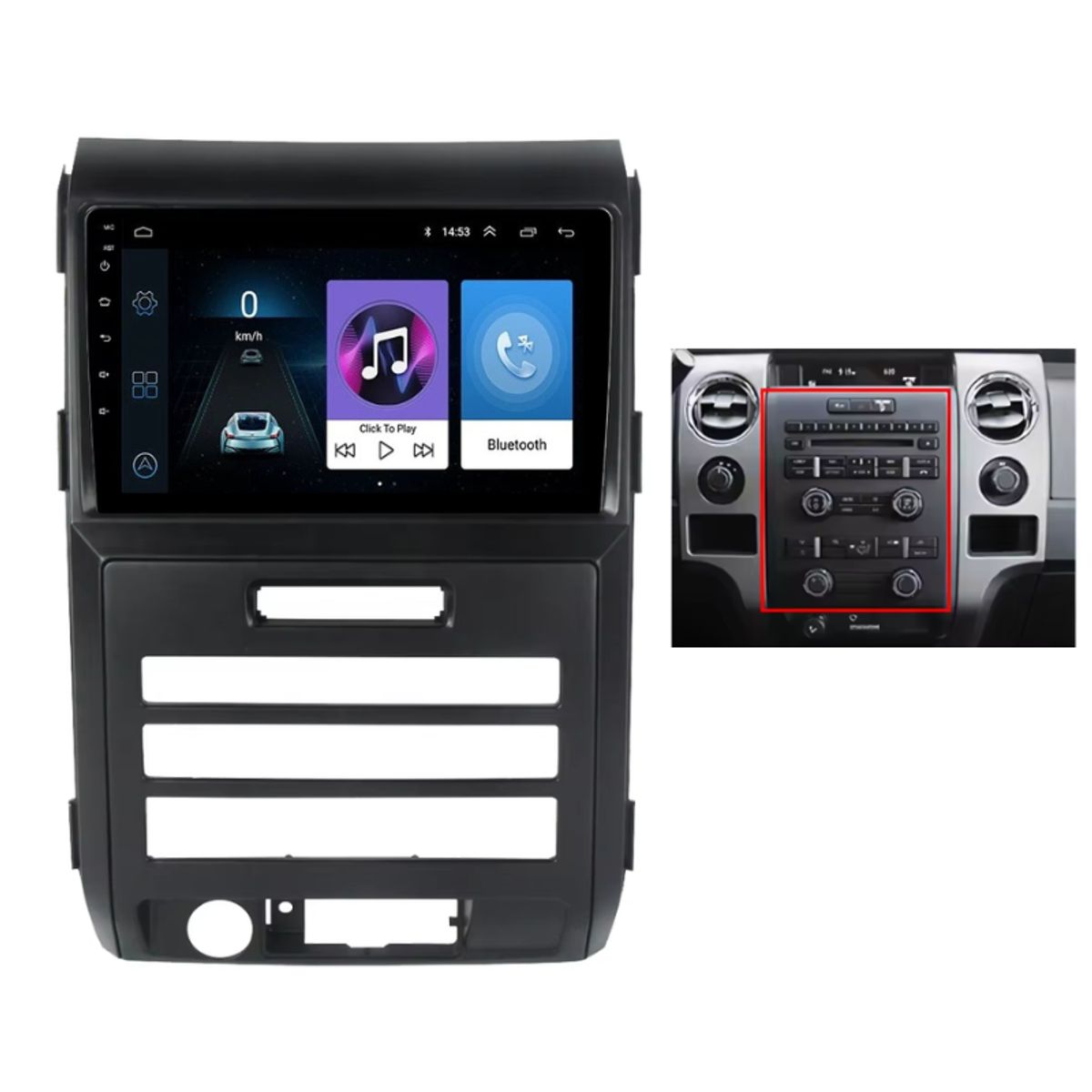 OEM - Radio Android AutoCarplay Ford F-150 Lariat 2009-2014 -2gb+32gb + Camara