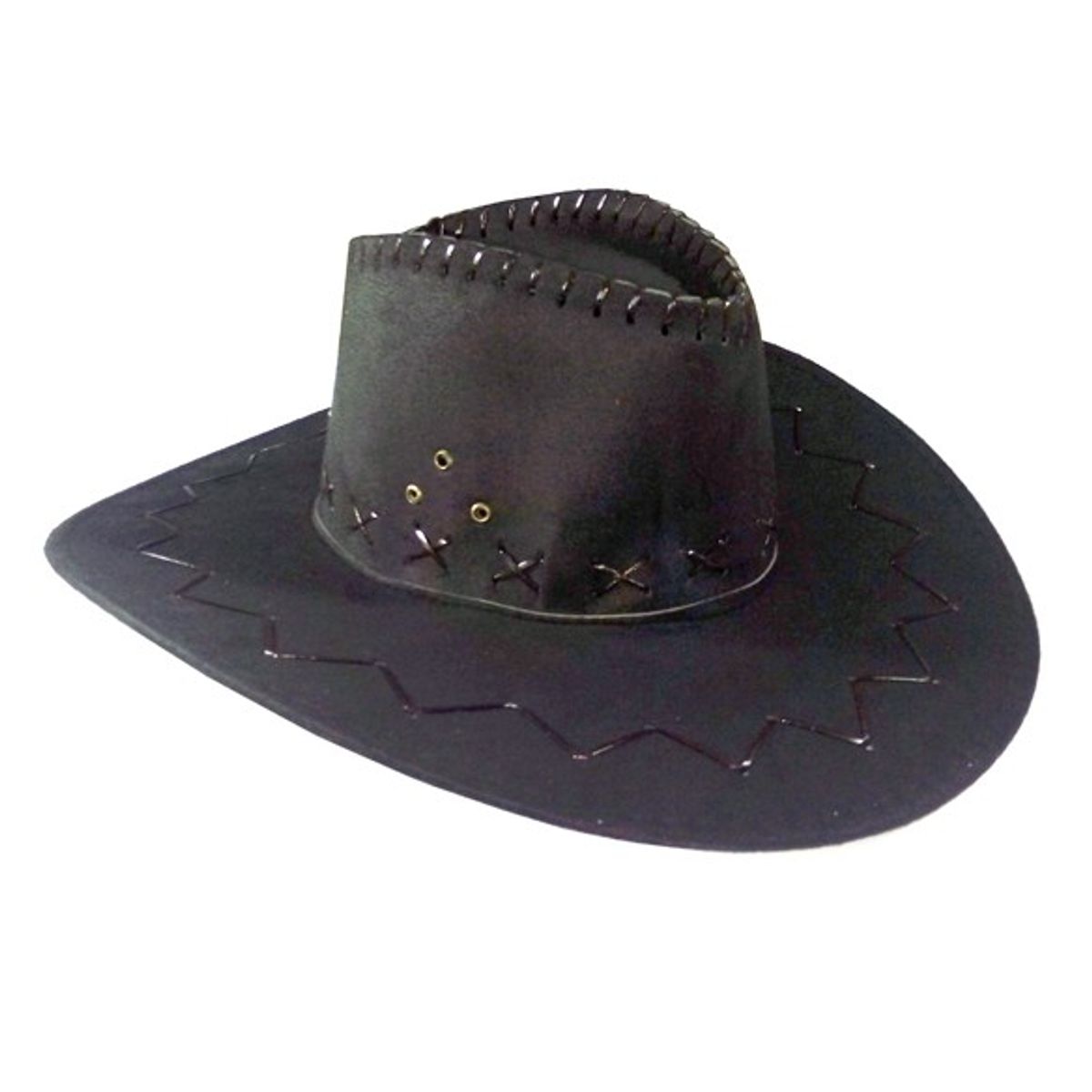 GENERICO - SOMBRERO VAQUERO NEGRO X1 UNI