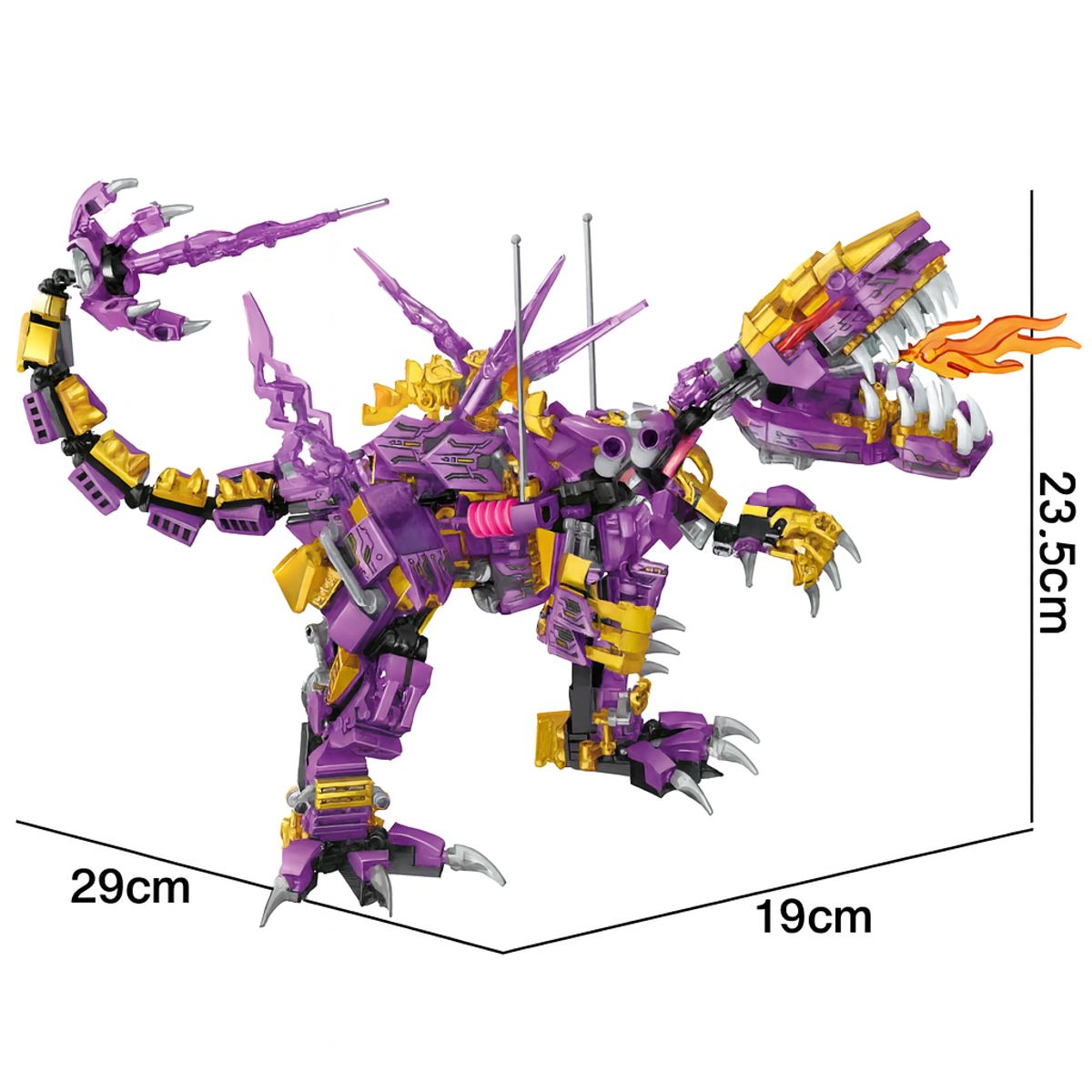 MINGDA - Dinosaurio Robótico Bloques de Construcción 687 PCS