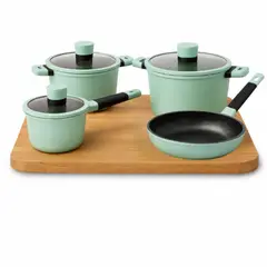 KITCHENWARE - Pack Batería de Cocina Profesional KW Forged Aluminum Ceramic Soho Mint