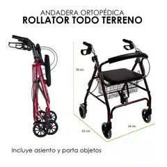 MOVI - BURRITO ORTOPEDICO PLEGABLE CON FRENOS ASIENTO Y CANASTA