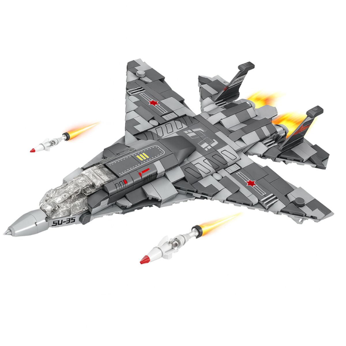 MINGDA - Avión de Combate Bloques de Construcción 438PCS