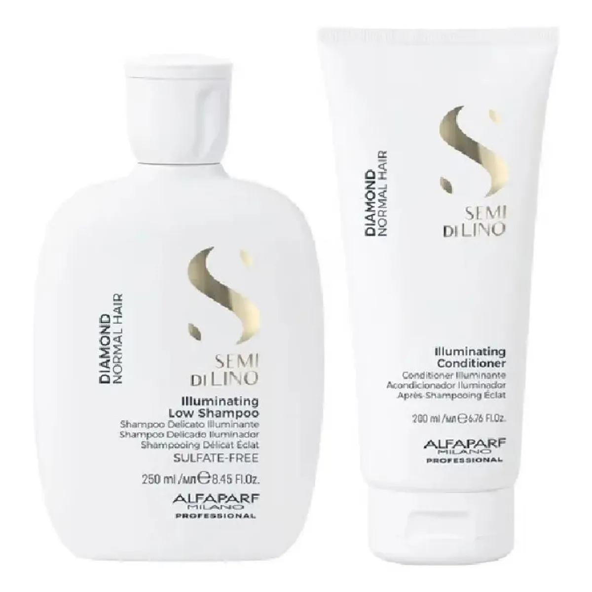 ALFAPARF MILANO - Shampoo Y Acondicionador Diamond Illuminating Alfaparf