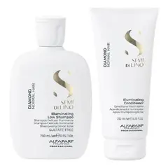 ALFAPARF MILANO - Shampoo Y Acondicionador Diamond Illuminating Alfaparf
