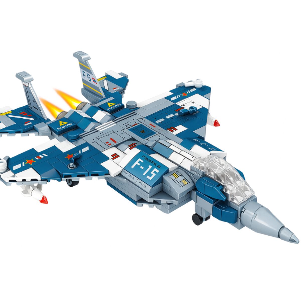 MINGDA - Avión Jet de Combate Bloques de Construcción 428 PCS