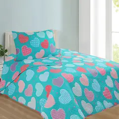 DORAL - CUBRECAMA QUILT INFANTIL CORAZONES HOTPRESS KIDS 1.5 PLAZA