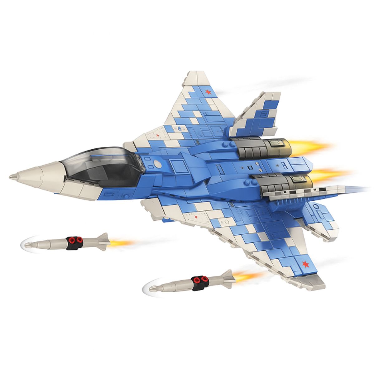 MINGDA - Avión de Combate Bloques de Construcción 498PCS