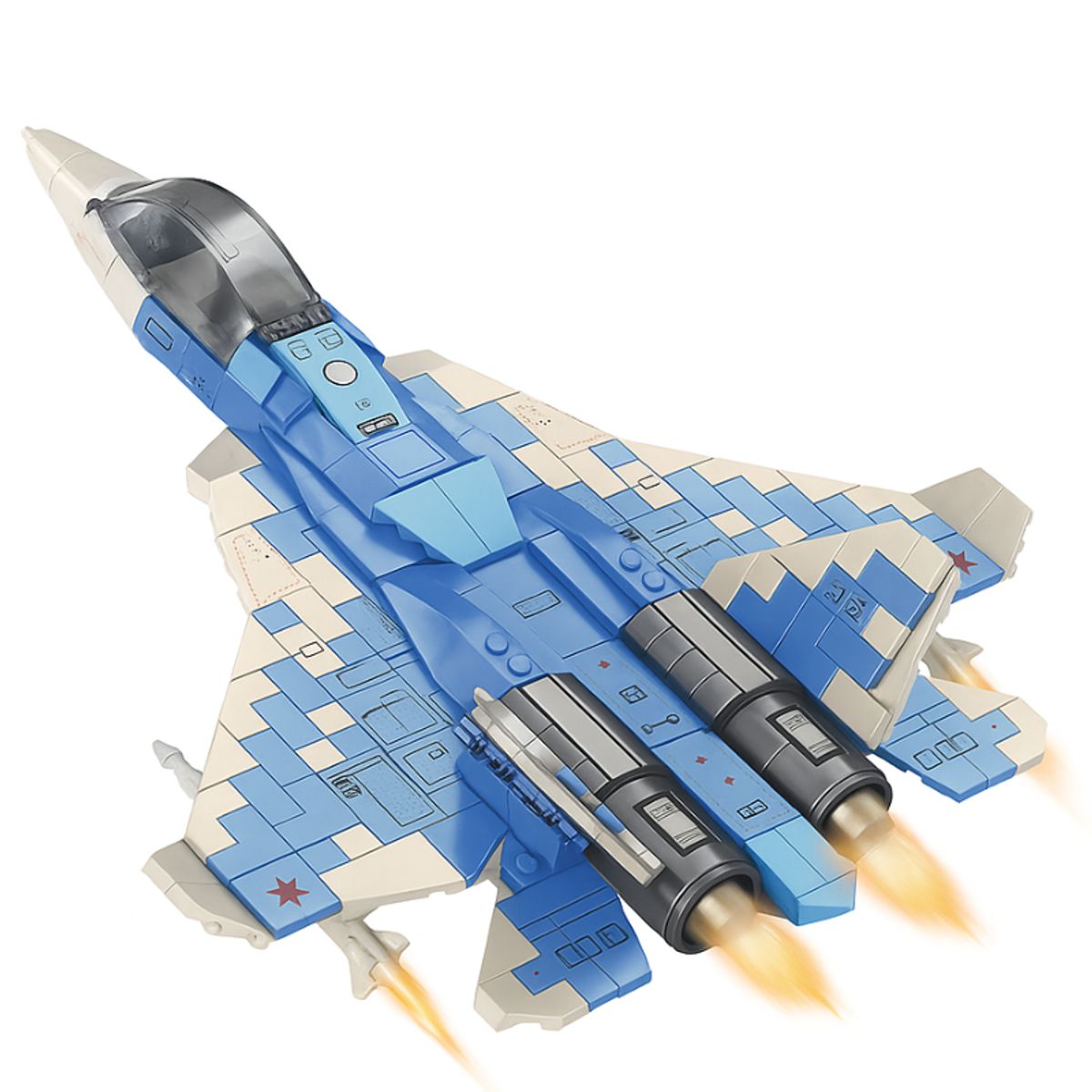 MINGDA - Avión de Combate Bloques de Construcción 498PCS