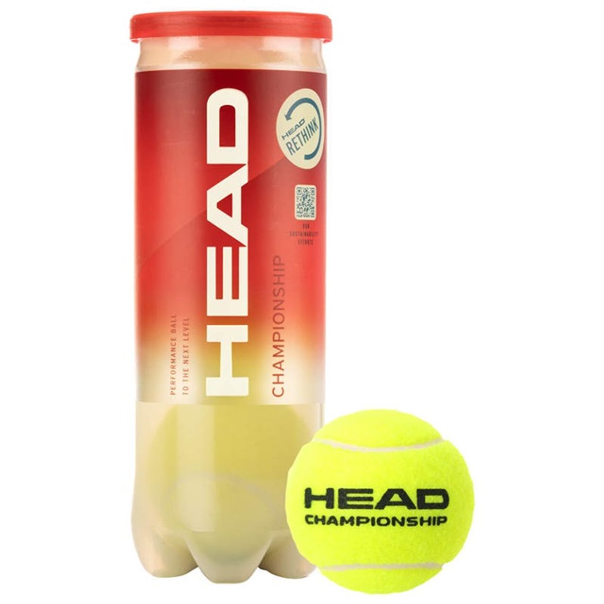 HEAD - Tarro de Pelotas de Tenis Head Championship X3