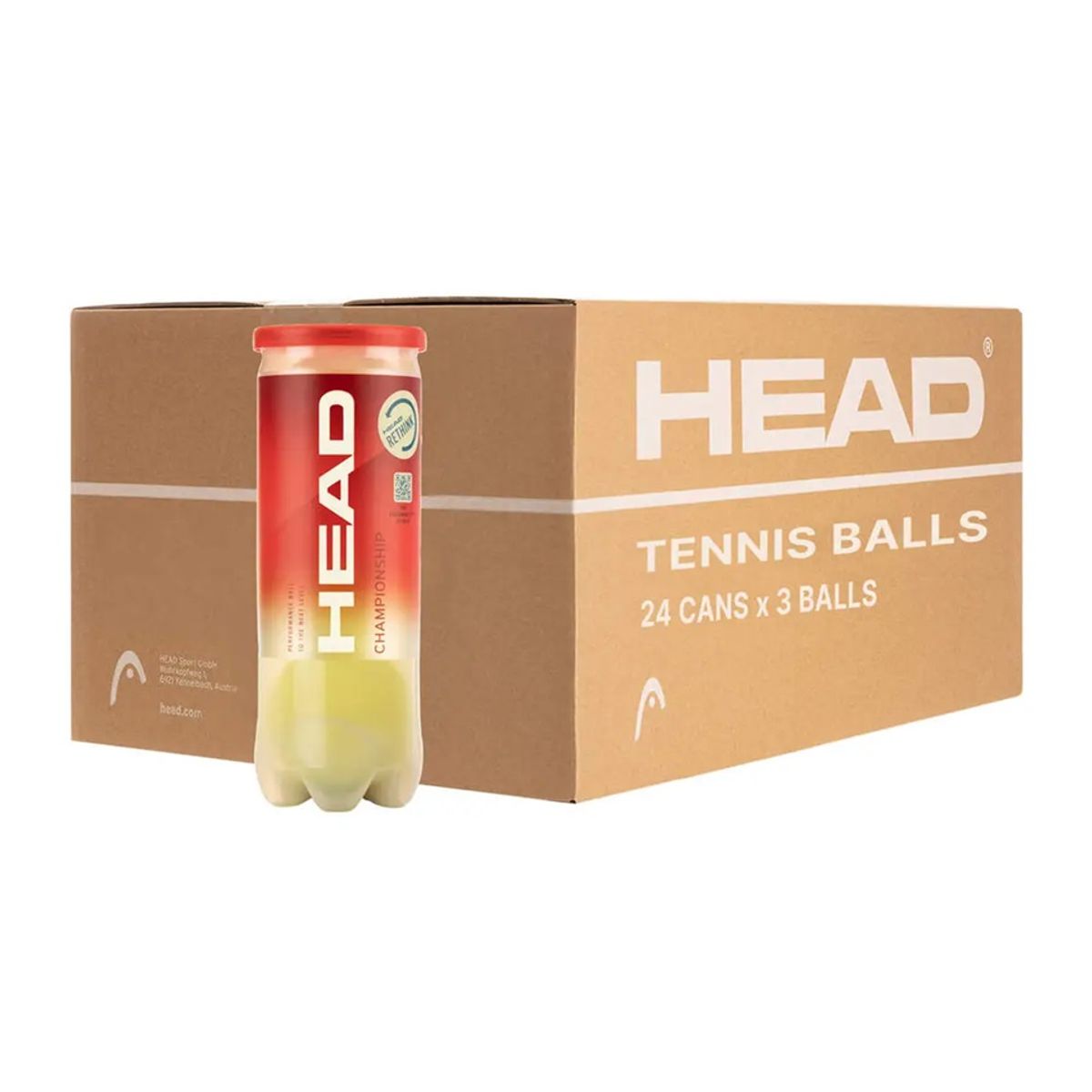 HEAD - Caja de Pelotas de Tenis Head Championship X3 - 24 Tarros