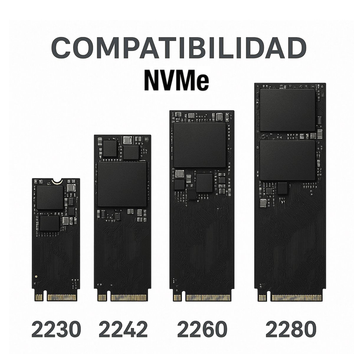 TECMASTER - Cofre para Discos SSD M2 PCI-E NVME High Speed Case USB-C 2 TB Max