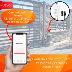 D MOTICA - Abre Portón Wifi - Interruptor Inteligente Con Sensor de Apertura