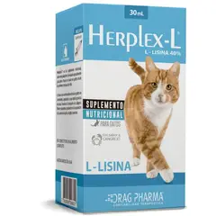 DRAG PHARMA - Herplex-l Suplemento Nutricional Para Gatos DragPharma 30ml