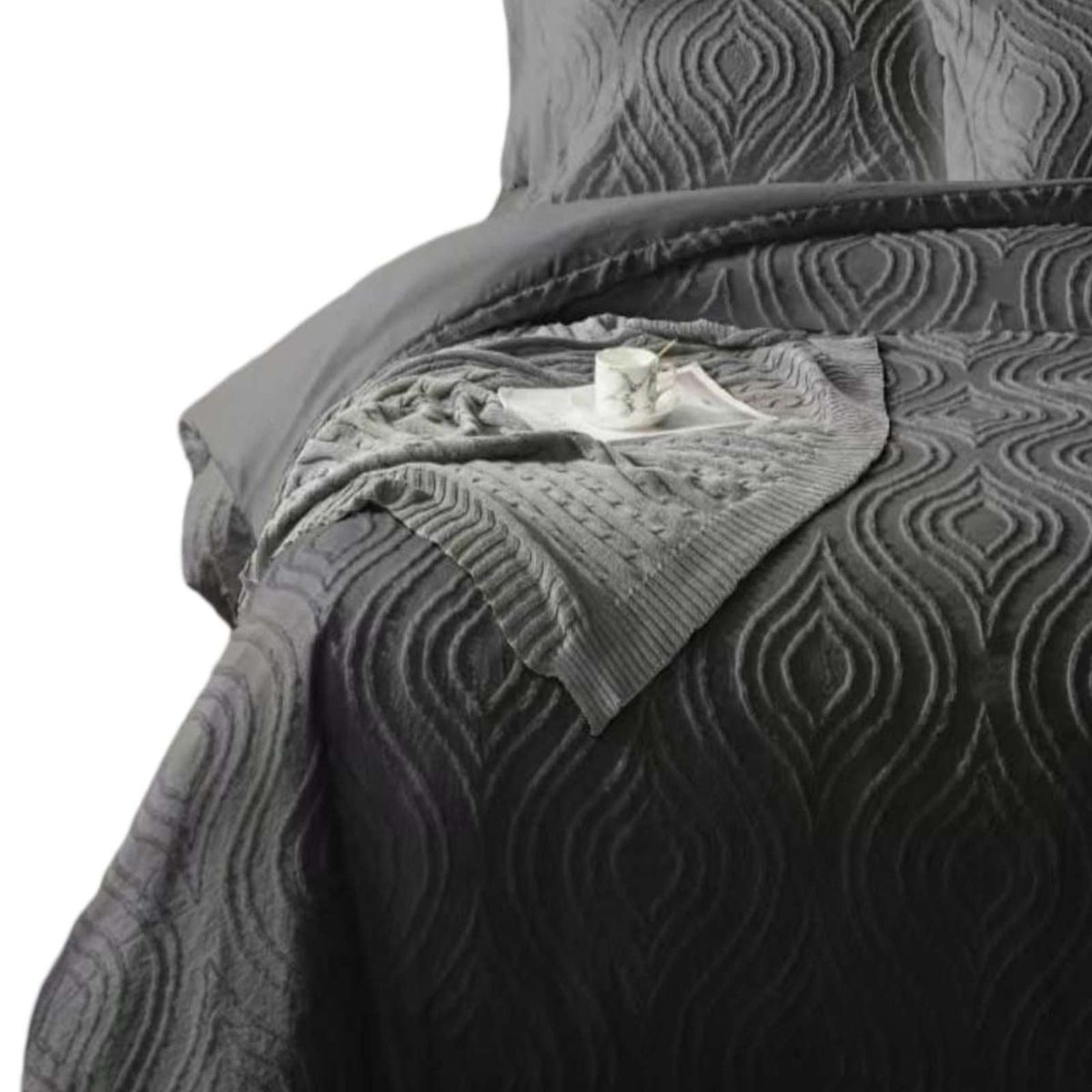 GENERICO - CUBRECAMA QUILT VERANO DELGADO NO ACOLCHADO KING