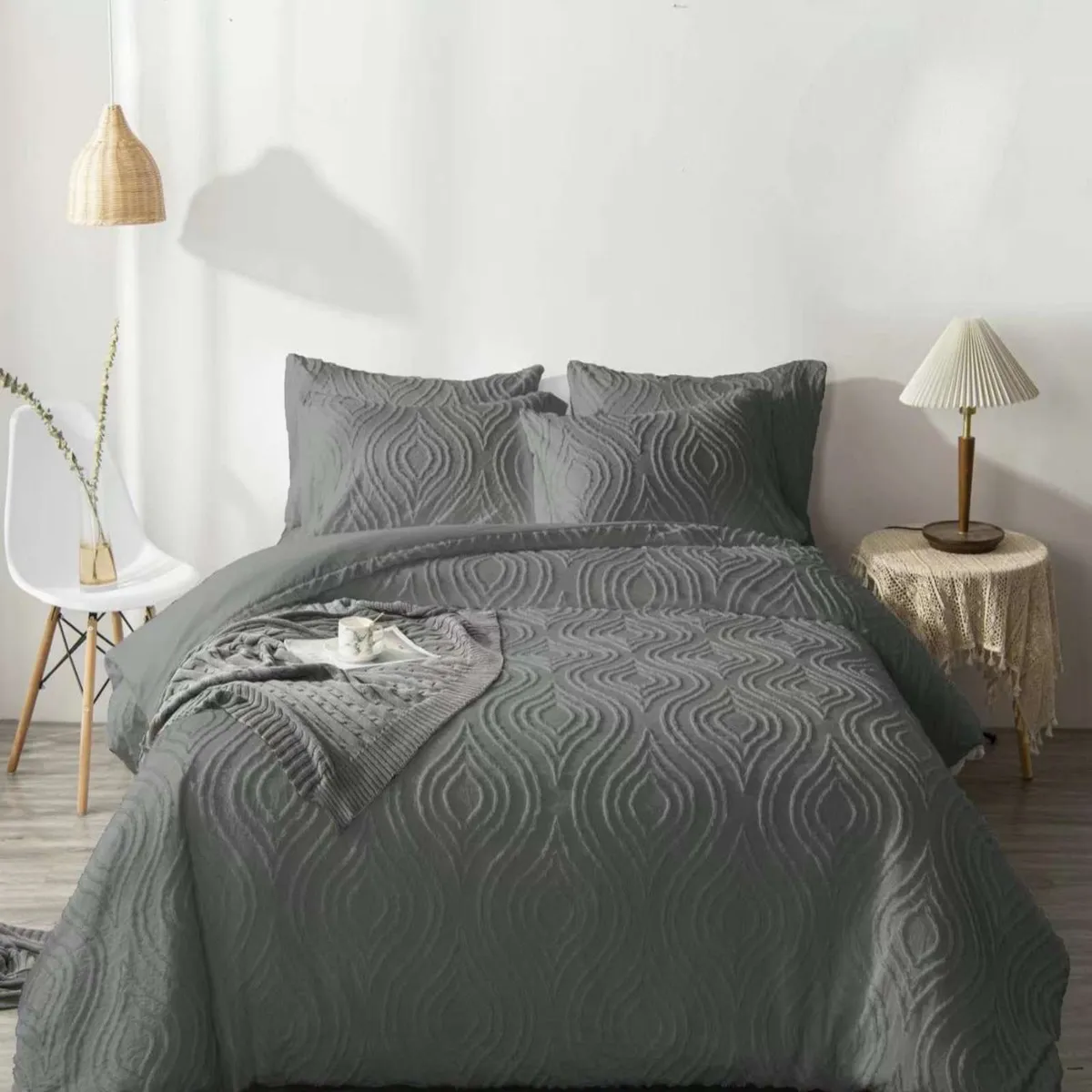 GENERICO - CUBRECAMA QUILT VERANO DELGADO NO ACOLCHADO KING