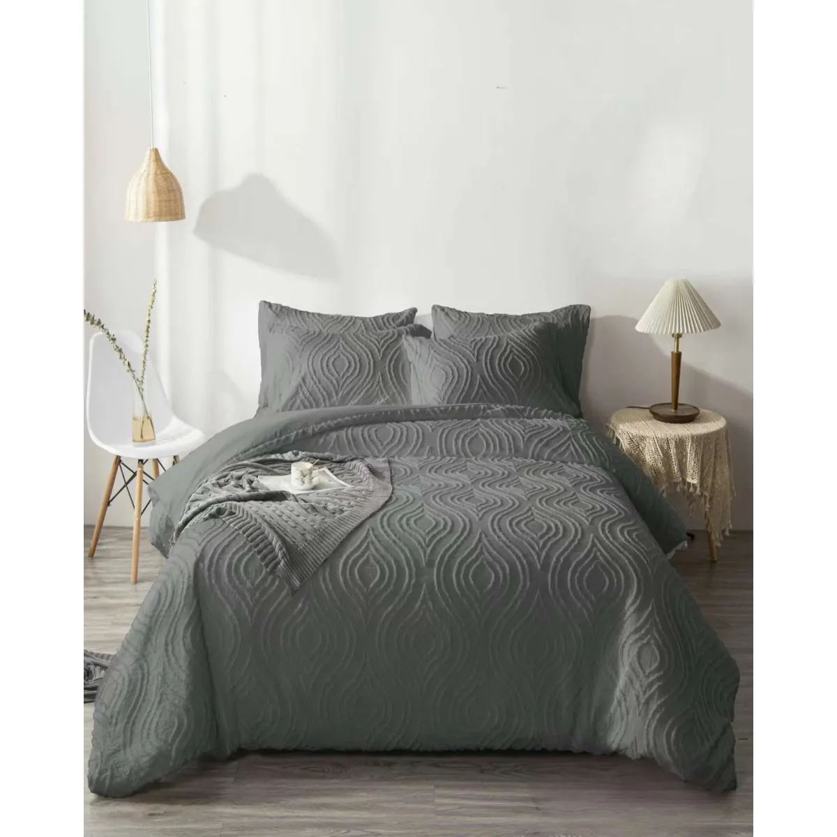 GENERICO - CUBRECAMA QUILT VERANO DELGADO NO ACOLCHADO KING