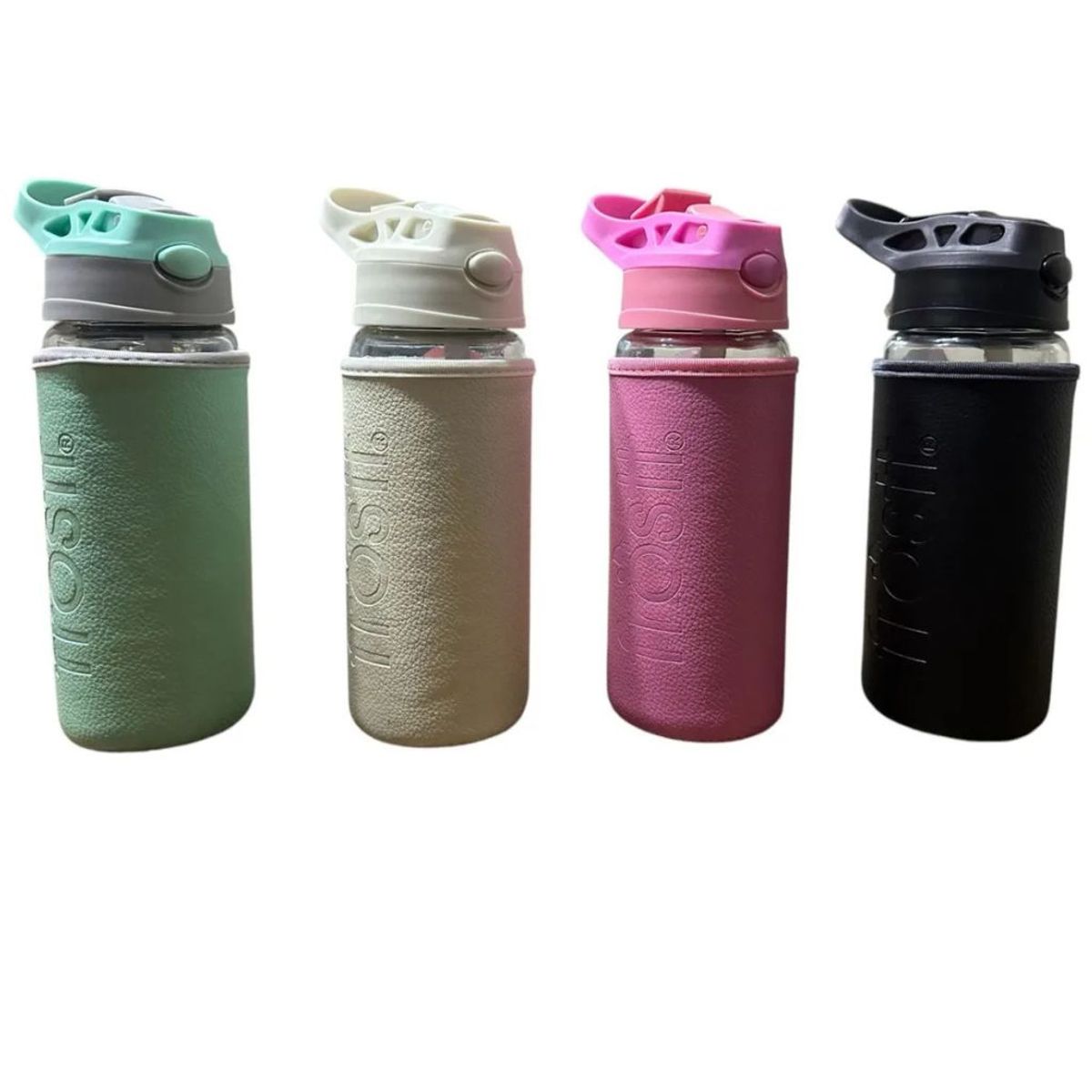 FROST - BOTELLA VIDRIO AQUA FUNDA COLOR VERDE 500 cc